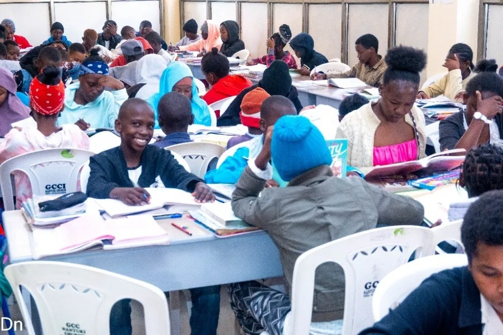 Students Studying at Zion Community Library 2